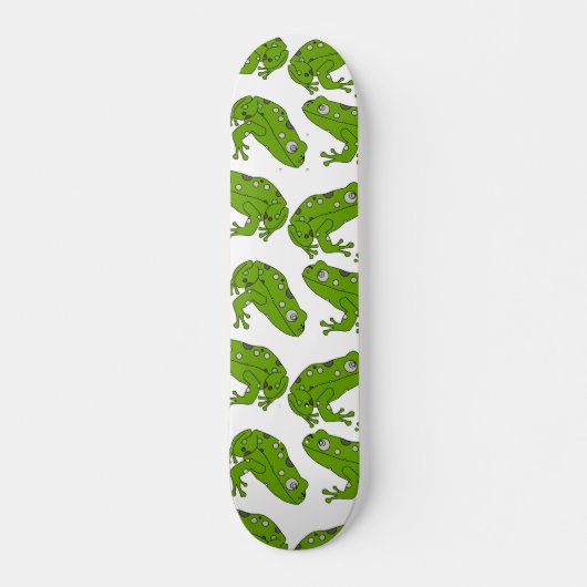 Grüner Frosch Skateboard (Vorne)