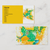 Grüner Frosch-Springen Visitenkarte (Vorne/Hinten)