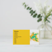 Grüner Frosch-Springen Visitenkarte (Stehend Vorderseite)