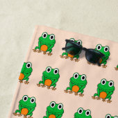 Grüner Frosch Strandtuch (Beispiel)