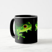 Grüner Frosch Tasse (Vorderseite Links)