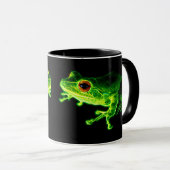 Grüner Frosch Tasse (VorderseiteRechts)