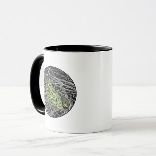 Grüner Frosch Tasse (Vorderseite Links)