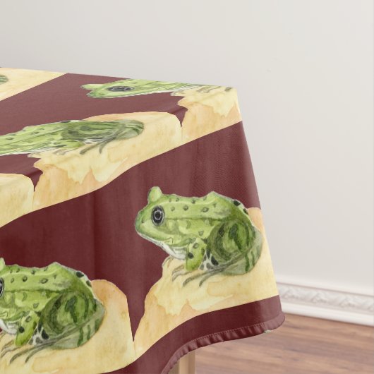 Grüner Frosch Tischdecke (Beispiel)