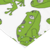 Grüner Frosch Tischdecke (Schrägansicht)