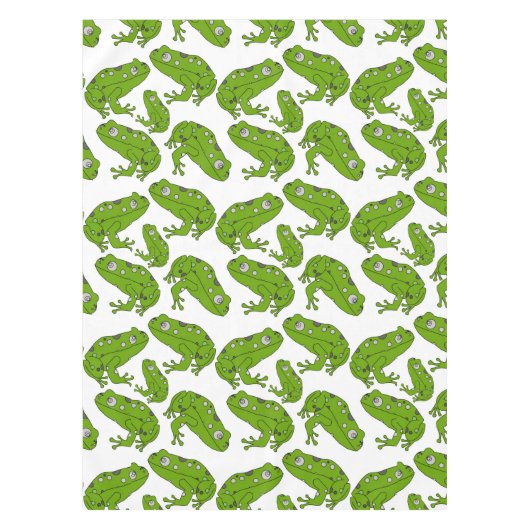 Grüner Frosch Tischdecke (Vorderseite)