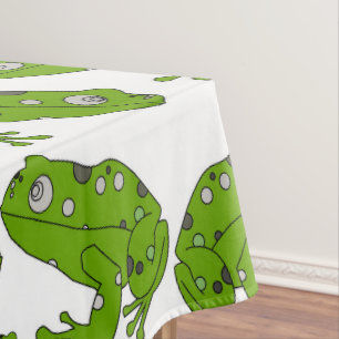 Grüner Frosch Tischdecke