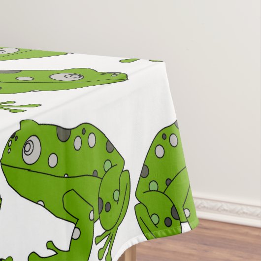 Grüner Frosch Tischdecke (Beispiel)