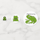Grüner Frosch Tischkonfetti Konfetti (Vorderseiten)