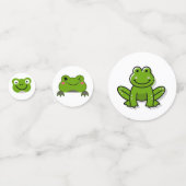 Grüner Frosch Tischkonfetti Konfetti (Rückseiten)