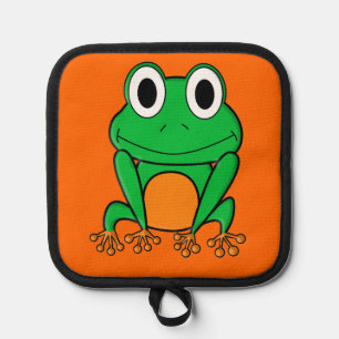 Grüner Frosch Topflappen