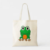 Grüner Frosch Tragetasche (Rückseite)