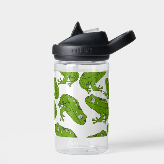 Grüner Frosch Trinkflasche (Links)