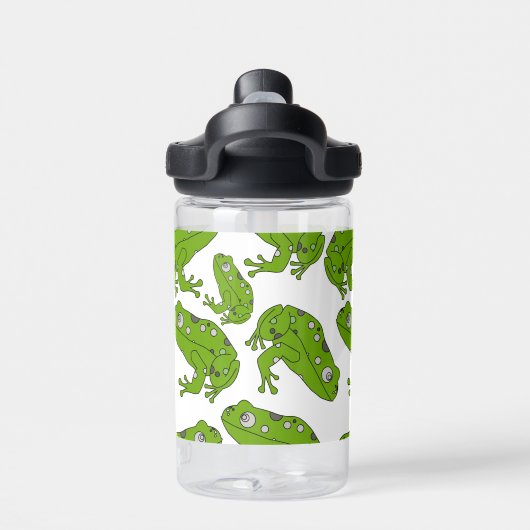 Grüner Frosch Trinkflasche (Rückseite)