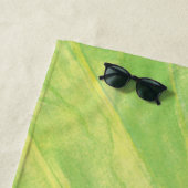 Grüner Frosch unter Lily Pad Strandtuch (Beispiel)