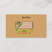 Grüner Frosch Visitenkarte (Vorderseite)