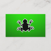Grüner Frosch Visitenkarte (Rückseite)