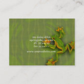 Grüner Frosch-Visitenkarte Visitenkarte (Rückseite)