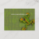 Grüner Frosch-Visitenkarte Visitenkarte (Rückseite)