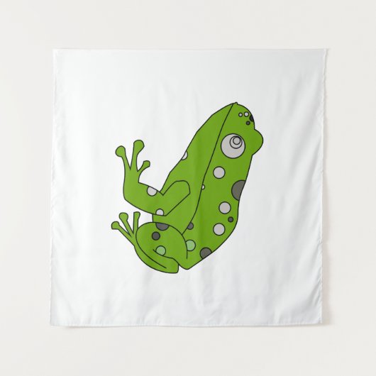 Grüner Frosch Wandteppich (Vorderseite (Horizontal))