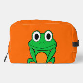 Grüner Frosch Waschbeutel (Rückseite)