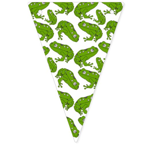 Grüner Frosch Wimpelkette (Erste Fahne)