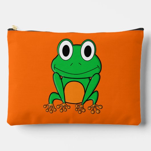 Grüner Frosch Zubehörtasche (Vorderseite)