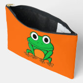 Grüner Frosch Zubehörtasche (Offen)