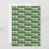 Grüner Froschlappen| Einladung zur Kinderdusche (Rückseite)