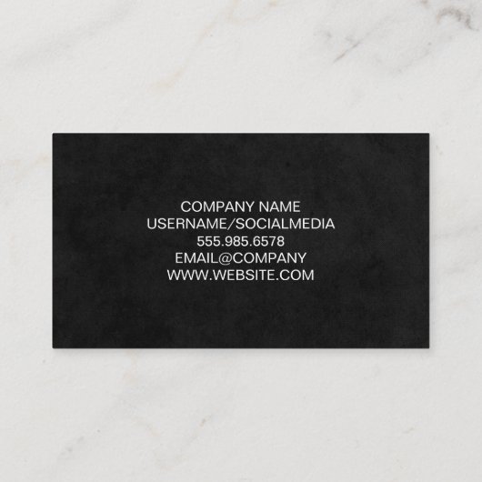 Grüner Fruchtsmoothie Visitenkarte (Rückseite)