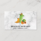 Grüner Fruchtsmoothie Visitenkarte (Vorderseite)