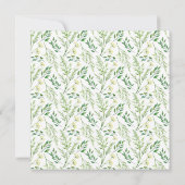 Grüner Frühling Botanische Kräuter Save the Date Einladung (Rückseite)