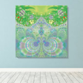 Grüner Frühling Leinwanddruck (Insitu (Holzboden))