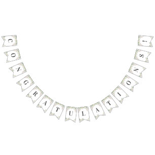 Grüner Frühling Rosa Blume Jagdflagge Wimpelkette