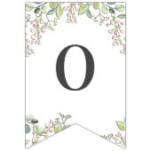 Grüner Frühling Rosa Blume Jagdflagge Wimpelkette (Zweite Fahne)