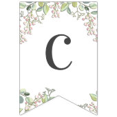 Grüner Frühling Rosa Blume Jagdflagge Wimpelkette (Erste Fahne)