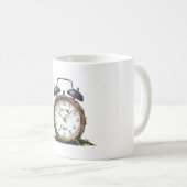 Grüner Frühling Wecker Kaffeetasse (VorderseiteRechts)