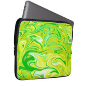 Grüner Frühlingsminzmarmor, Laptop-Sieb Laptopschutzhülle (Vorne Rechts)