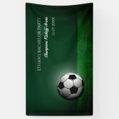 Grüner Fußball Geburtstag / Bachelor Party Banner (Vertikal)