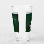 Grüner Fußball Geburtstag / Bachelor Party Glas (Links)