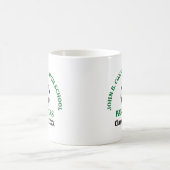 Grüner Fußballspieler Personalisiert Kaffeetasse (Mittel)