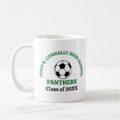 Grüner Fußballspieler Personalisiert Kaffeetasse (Links)