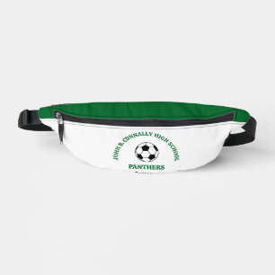 Grüner Fußballspieler Personalisiertes Team Bauchtasche