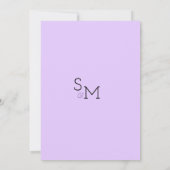 Grüner Garten der Frühlingslilac Save the Date mit Einladung (Rückseite)