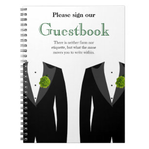 Grüner GartennelkeGuestbook für homosexuelle Notizblock