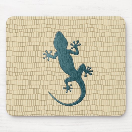 Grüner Gecko auf Reptil Mousepad (Vorne)