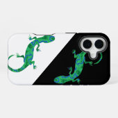 Grüner Gecko iPhone 16 Hülle (Rückseite (Horizontal))