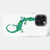 Grüner Gecko iPhone Hülle (Rückseite (Horizontal))