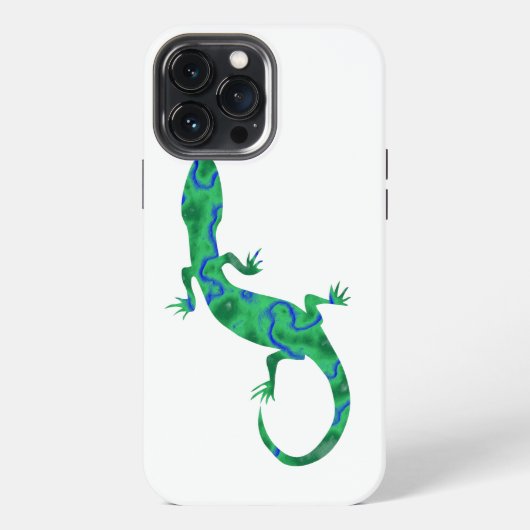 Grüner Gecko iPhone Hülle (Rückseite)