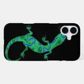Grüner Gecko iPhone Hülle (Rückseite (Horizontal))